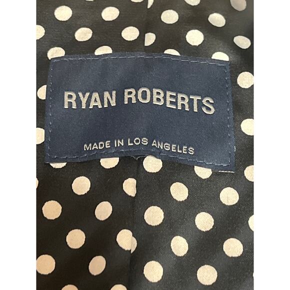 Ryan Roberts Black Striped Long Sleeve Collared Open Blazer Jacket Size OS - Picture 3 of 4